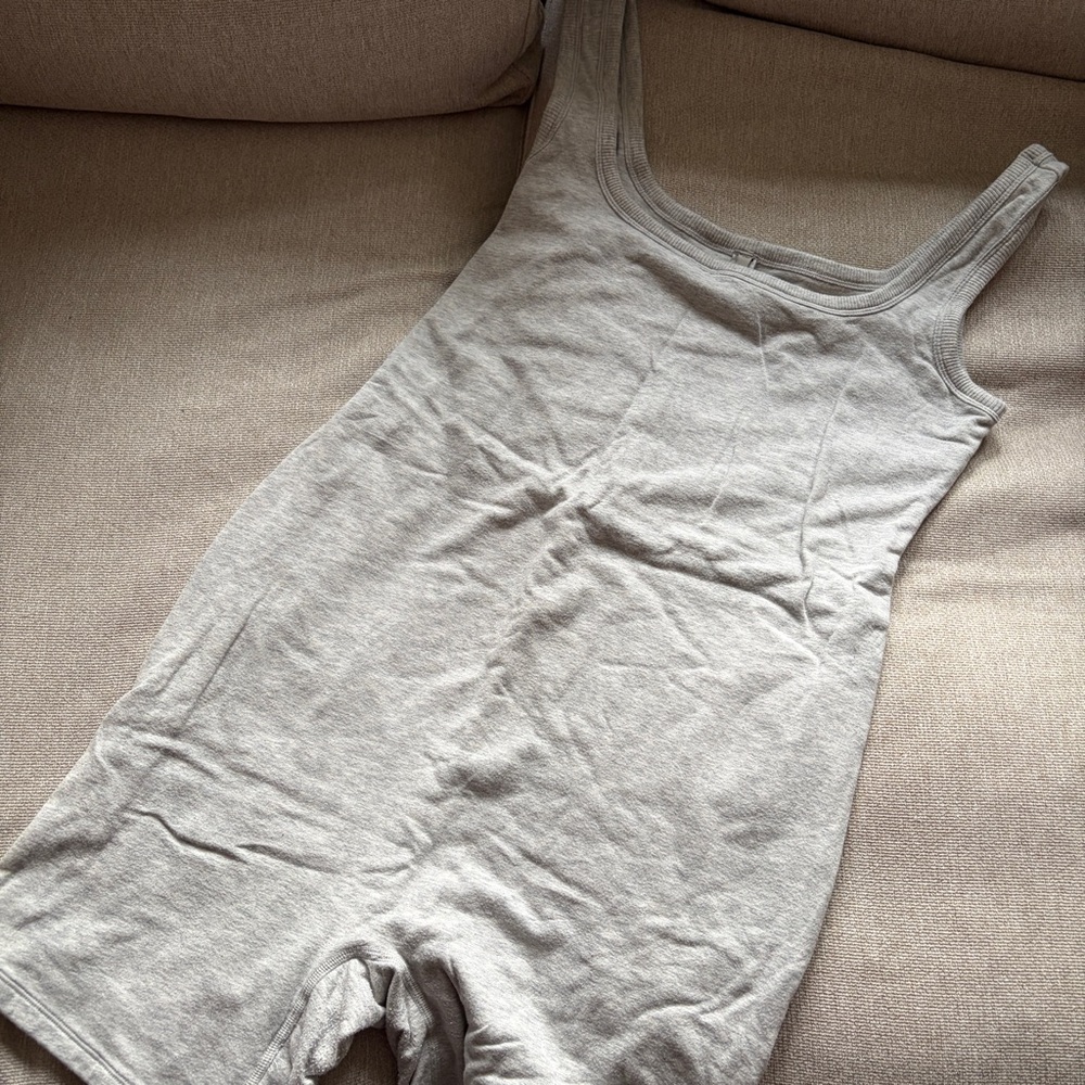 Skims maternity grey onesie